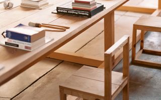 Wood Frame furniture, La Mansana de Chinati, Marfa, Texas, from Donald Judd Furniture