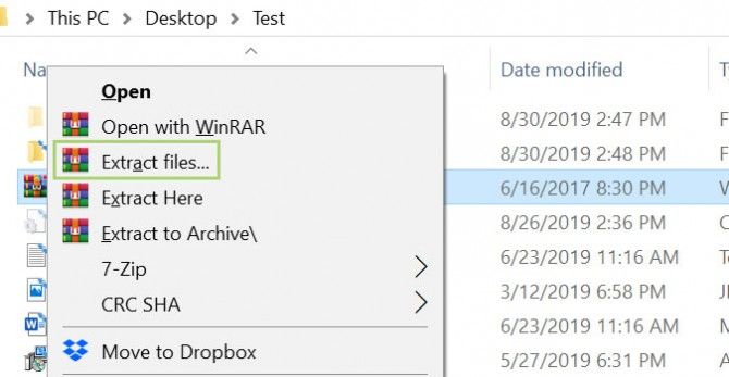 How To Choose Where To Extract An Archive On Windows 10 | Laptop Mag