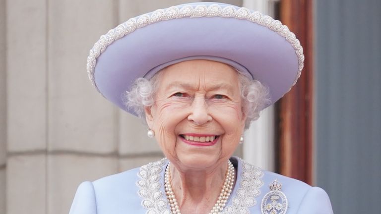 Queen's new tribute revealed, seen here watching from the balcony of Buckingham Palace during the Trooping the Colour parade