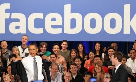 Obama shrugs off his jacket Wednesday at a Facebook town hall: The president&amp;#039;s informal alliance with the social networking site may be a risky move, say commentators.