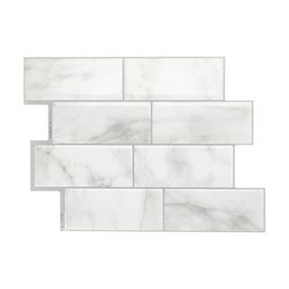 Faux marble peel and stick tiles