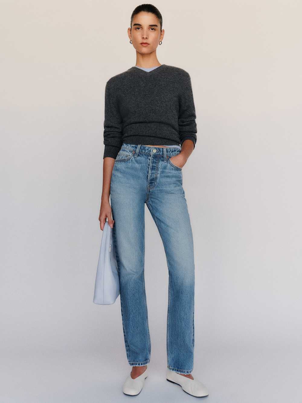 Cynthia High Rise Straight Jeans