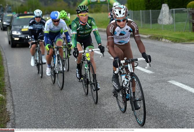 Alexis Vuilliermoz, Thomas Voeckler, Michael Albasini, Jan Bakelants, and Jean Marc Marino