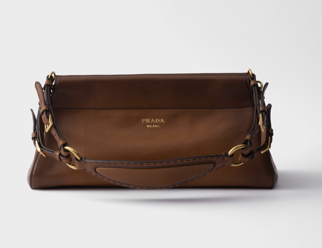 Prada, Encha&amp;icirc;n&amp;eacute; medium leather bag