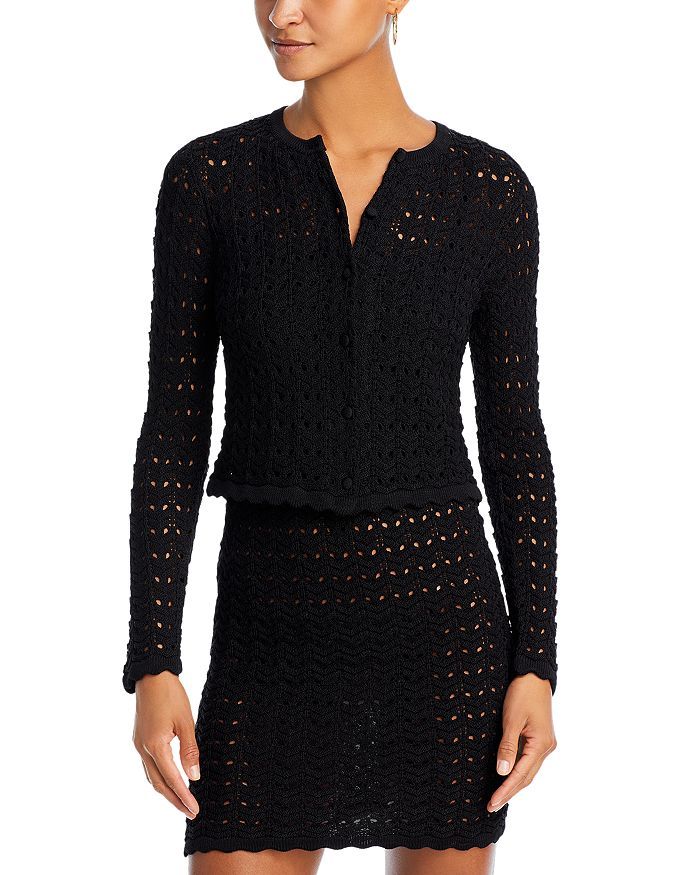 crochet knit cardigan