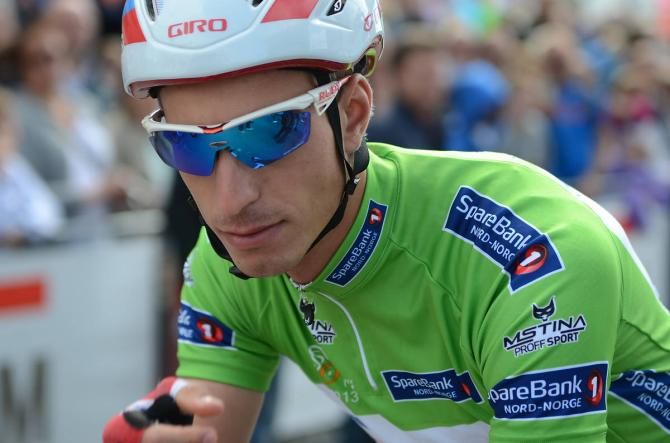 Rudiger Selig (Katusha) wore the points jersey during stage 2