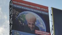 A billboard advert at GDC 2025 for Revenge of Savage Planet