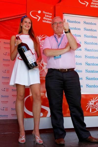 Pat McQuaid gives the thumbs up for the Tour Down Under.