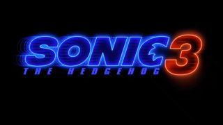 Una captura de pantalla del logo de la película Sonic the Hedgehog 3.