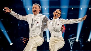 Chris McCausland & Dianne Buswell perform during "Strictly" 2024