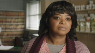 Octavia Spencer listening in at work in Ma.