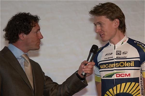 Gustav Erik Larsson is interviewed