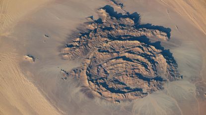 An astronaut photo of the massif