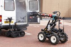 QinetiQ's robotic firefighting team