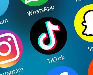 social media logos for tiktok, snapchat and instagram