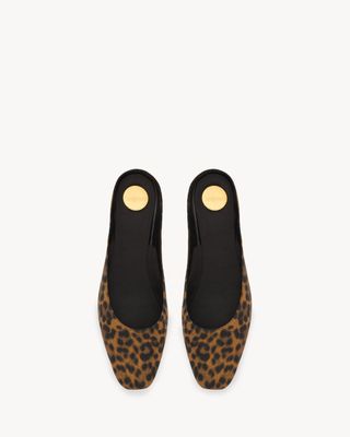 Women's Lido Slip-Ons in Leopard Grosgrain in Manto Naturale