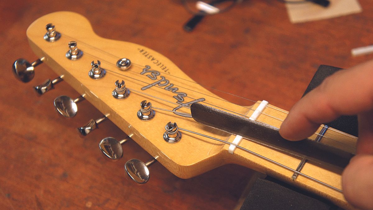 How to make a bone guitar nut | MusicRadar