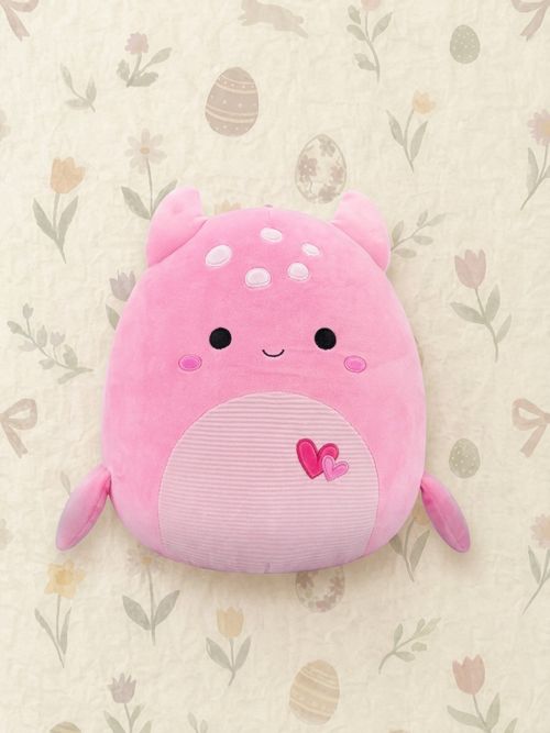 Pink Loch Ness Monster With Hearts