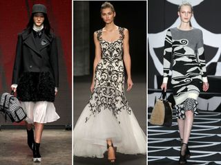 The monochrome trend dominated the runways at New York Fashion Week