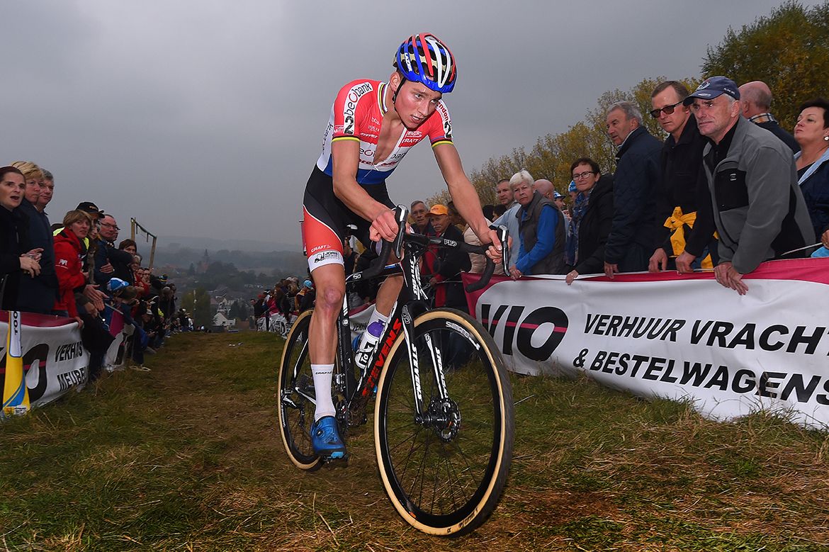 Mathieu van der Poel was outside the top 10 in the Koppenbergcross