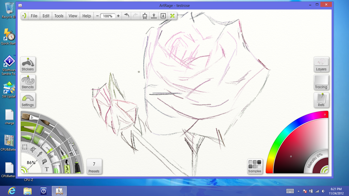 Doodling With The 500T's Active Digitizer And SPen Samsung's ATIV