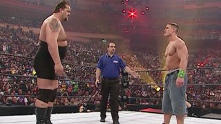 John Cena and Big Show at WrestleMania 20