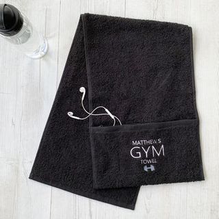 Solesmith Personalised Gym Towel With Zip Pocket