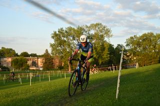 Corey Coogan-Cisek races a local event in Minnesota before the season