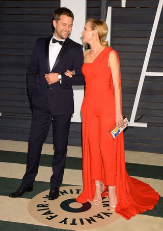Diane Kruger & Joshua Jackson At The Oscar After Parties, 2015