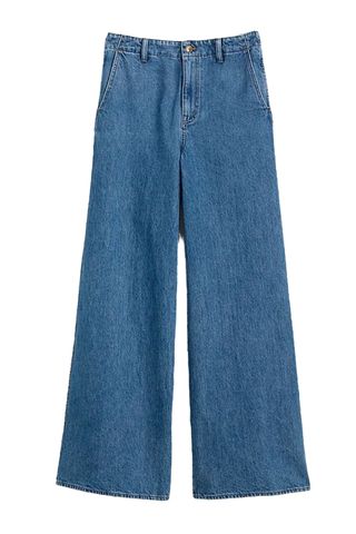 Wide Sweep Denim Trousers 