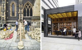 Southwark Cathedral hosting a dry stone walling course and St James' pavilion offering up a selection of events