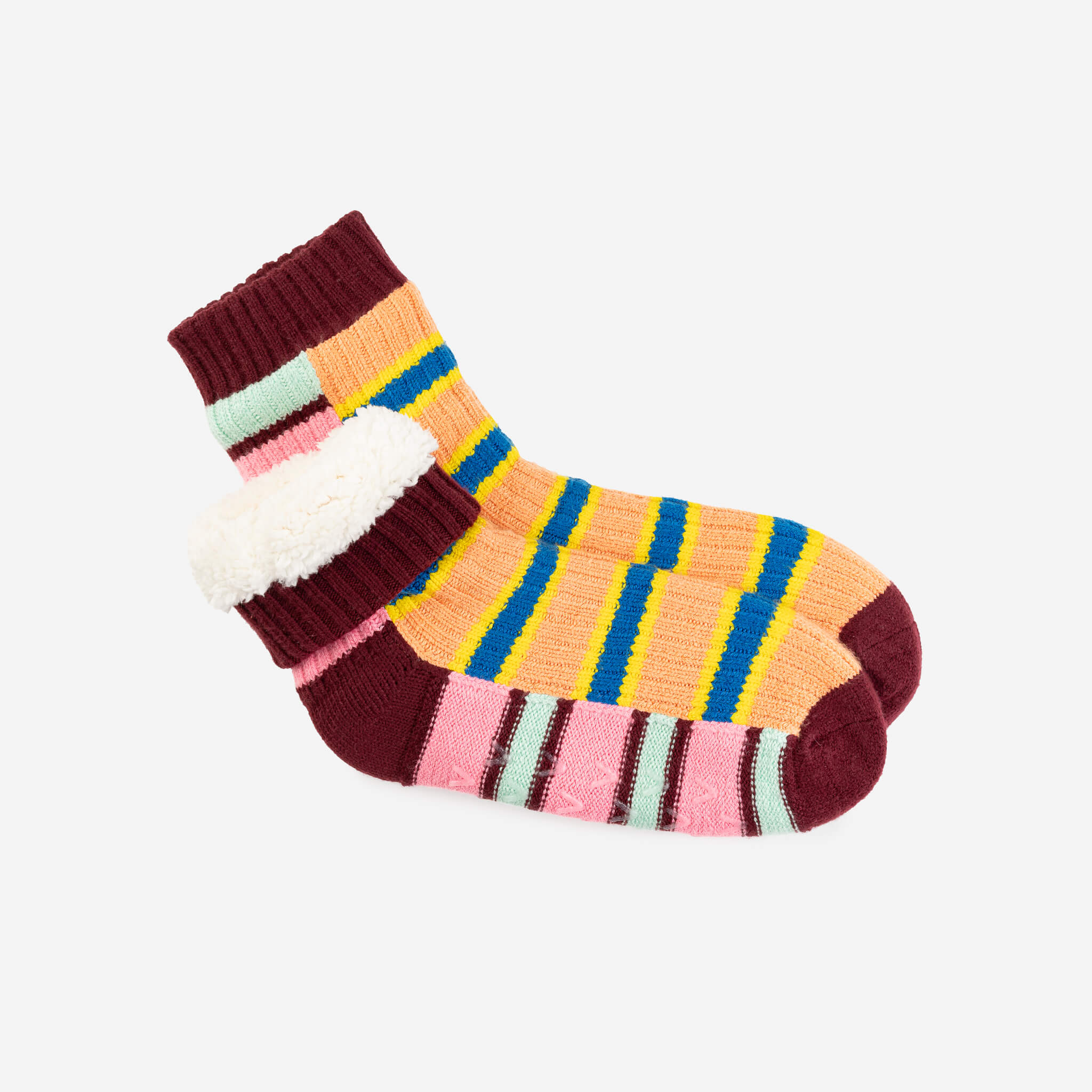 Zipper Stripe House Socks