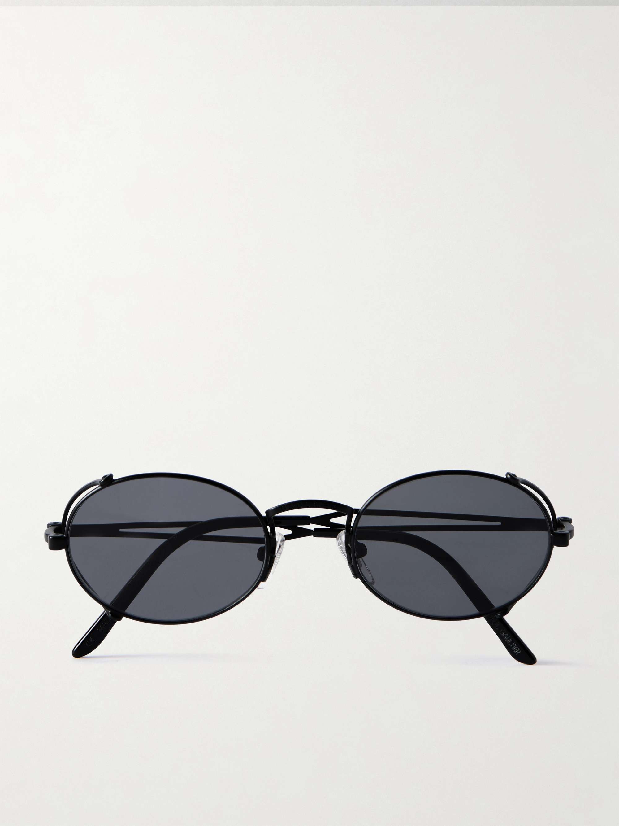 Arceau Oval-Frame Metal Sunglasses