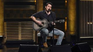 THE TONIGHT SHOW STARRING JIMMY FALLON -- Episode 1844 -- Pictured: Musical guest John Mayer performs on Monday, October 2, 202