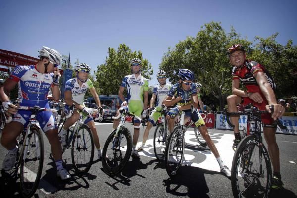 Ready for the off. The final stage of the Tour Down Under.