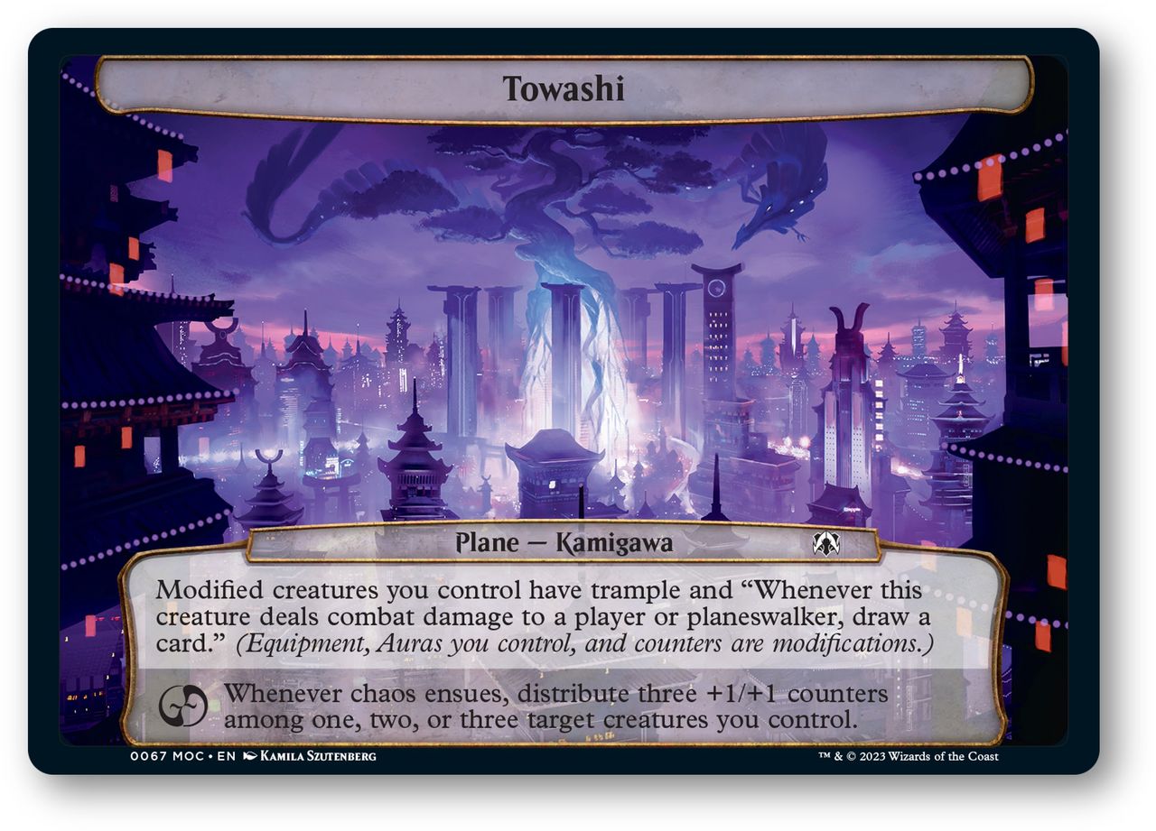March of the Machine Commander decks and Planechase cards