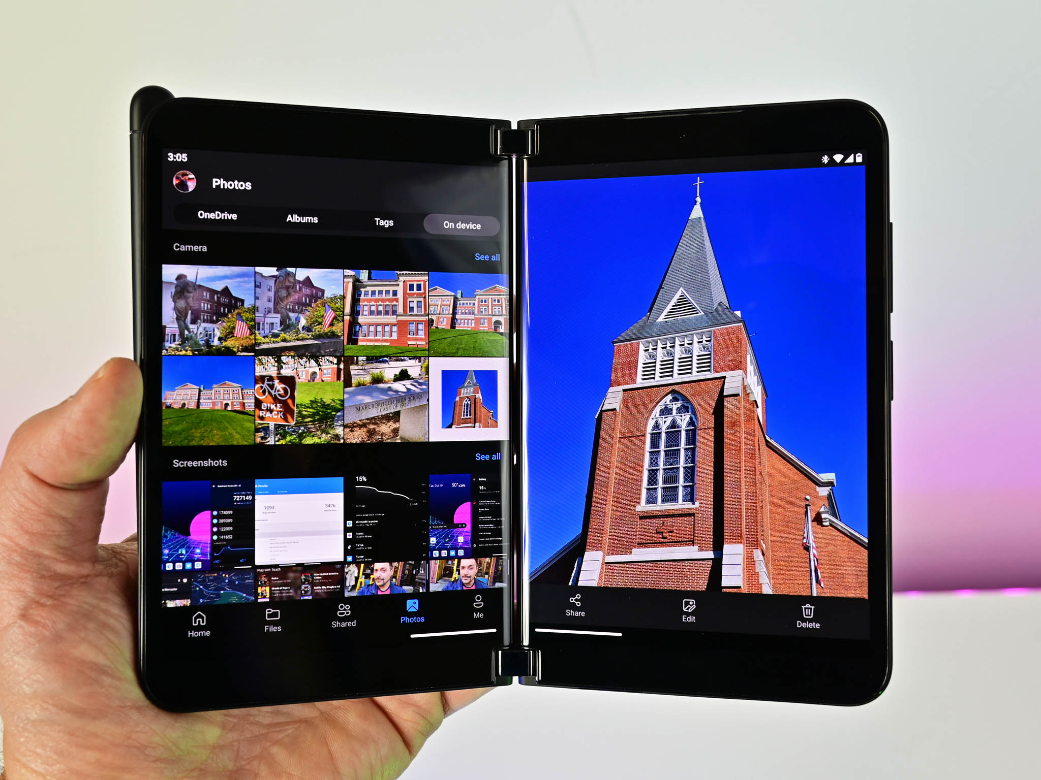 Aplicación de fotos para Surface Duo 2