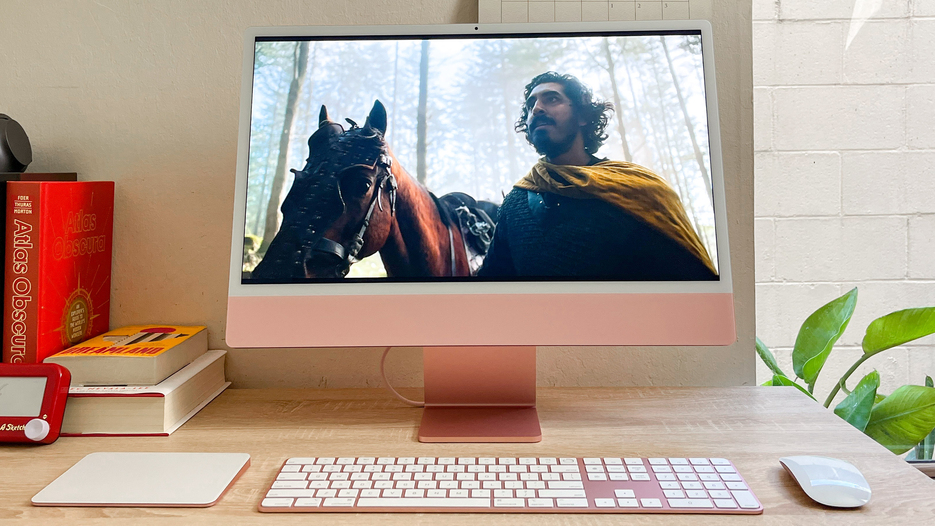 Apple iMac M3 review unit on desk