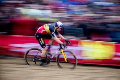 Wout van Aert riding cyclocross. Photo by Jasper Jacobs/Belga/AFP via Getty Images)