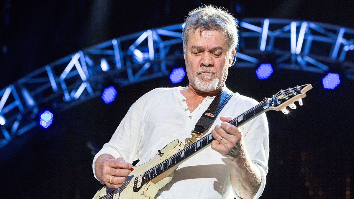 Eddie Van Halen performs live in 2015