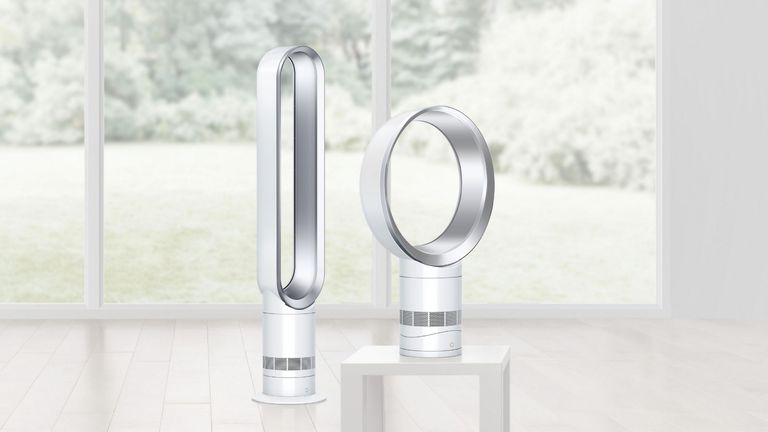 Dyson Am04 Hot Cool Fan Heater Purple Amazon Co Uk Kitchen Home