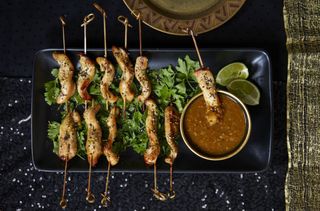 Leftover chicken skewers