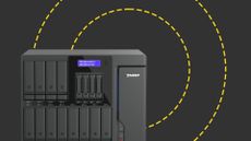 The Qnap TVS-AIh1688ATX-U9 on the ITPro background