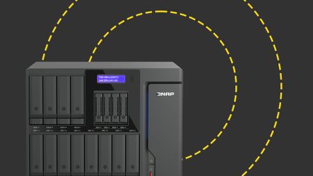 The Qnap TVS-AIh1688ATX-U9 on the ITPro background