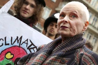 Vivienne Westwood attends a protest march at the Fracked Future Carnival on March 19, 2014 in London, England.