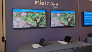 Image of Intel's booth at IFA 2024.