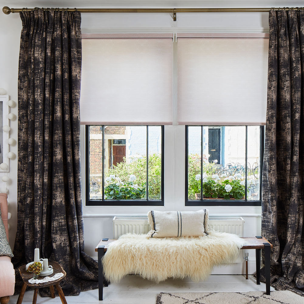 room with white wall windows and hillarys kyla curtains