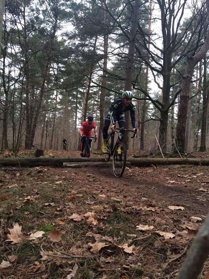 Bunny hopping the logs with Tobin Ortinblad