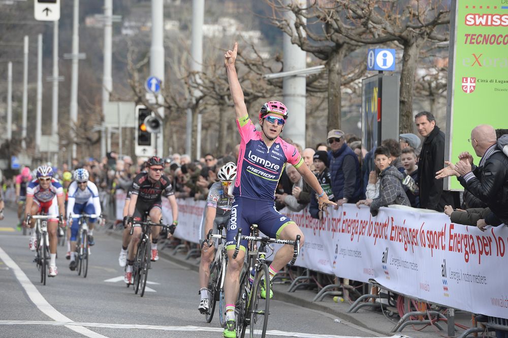 Niccolo Bonifazio (Lampre-Merida) wins GP Lugano.