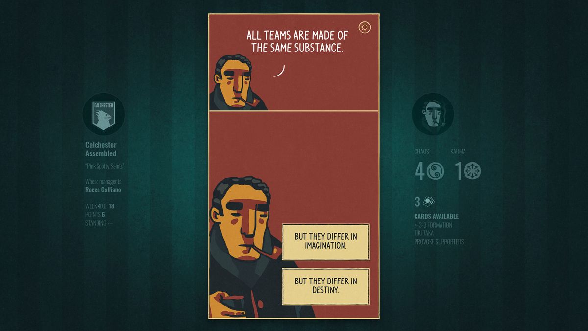 Football Drama is a story-driven Football Manager